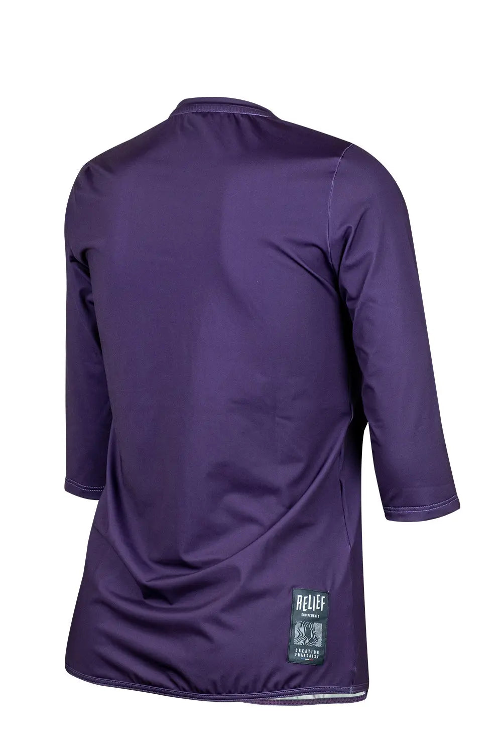 Maillot VTT femme manches 3/4 violet face RELIEF Équipements