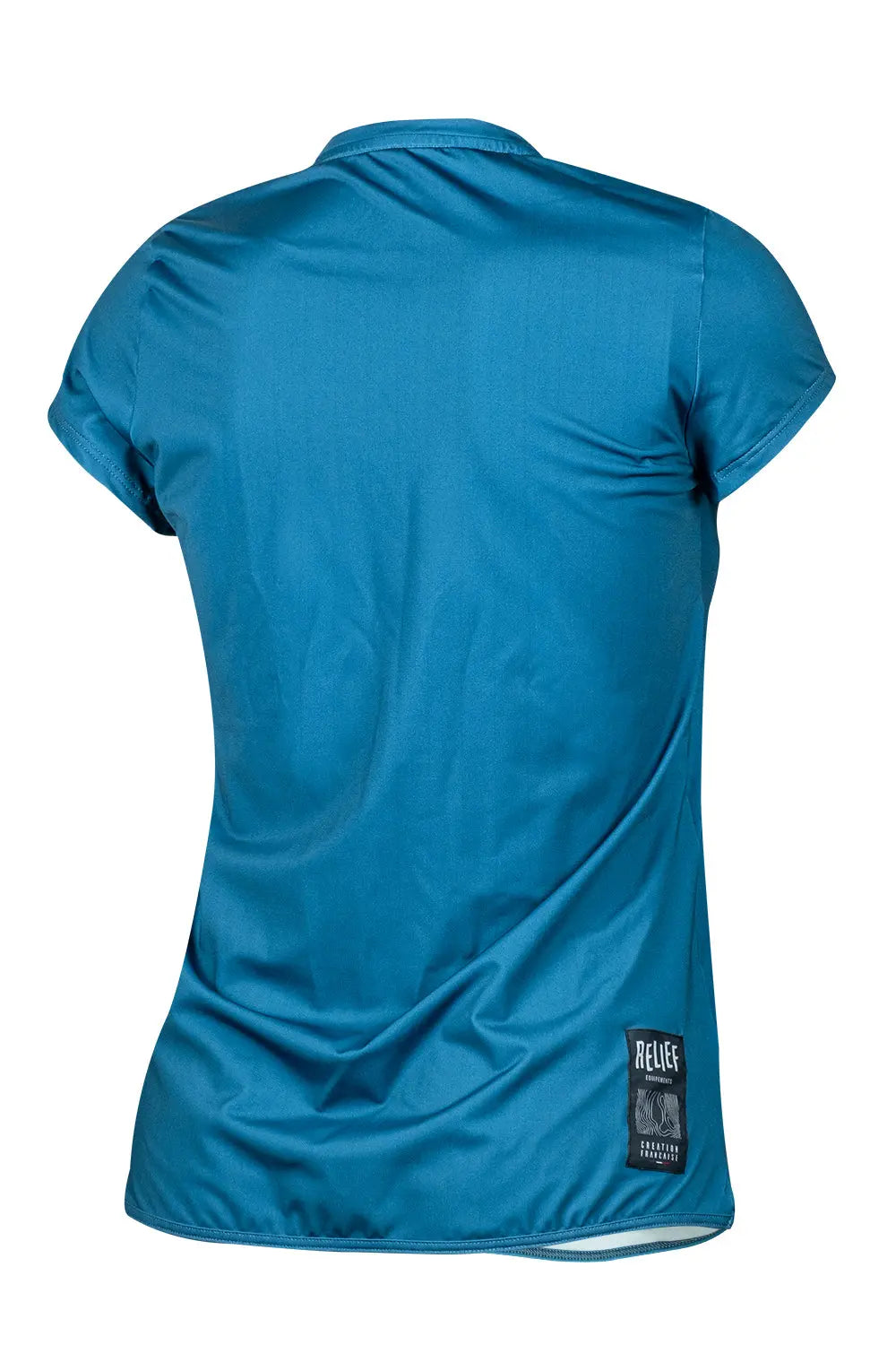 Maillot VTT femme manches courtes turquoise face RELIEF Équipements