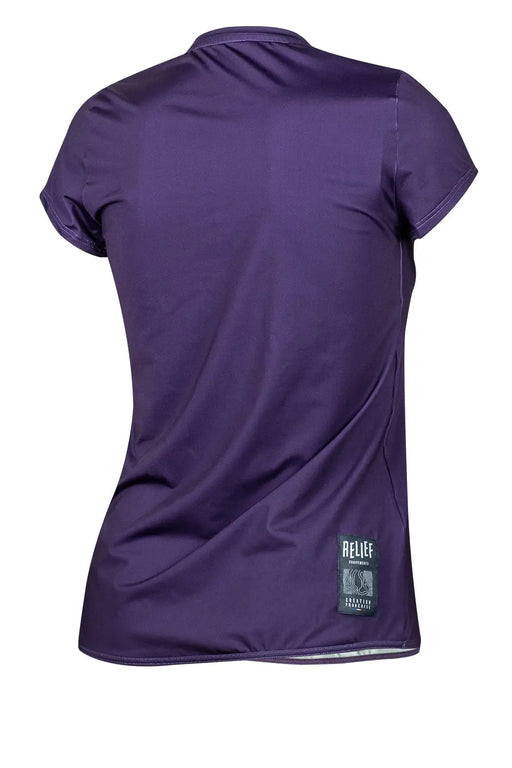 Maillot VTT Femme Manches Courtes | Calade Violet RELIEF Equipements