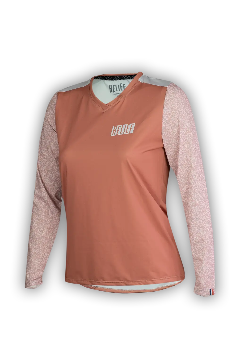maillot VTT femme terracotta manches longues RELIEF Équipements