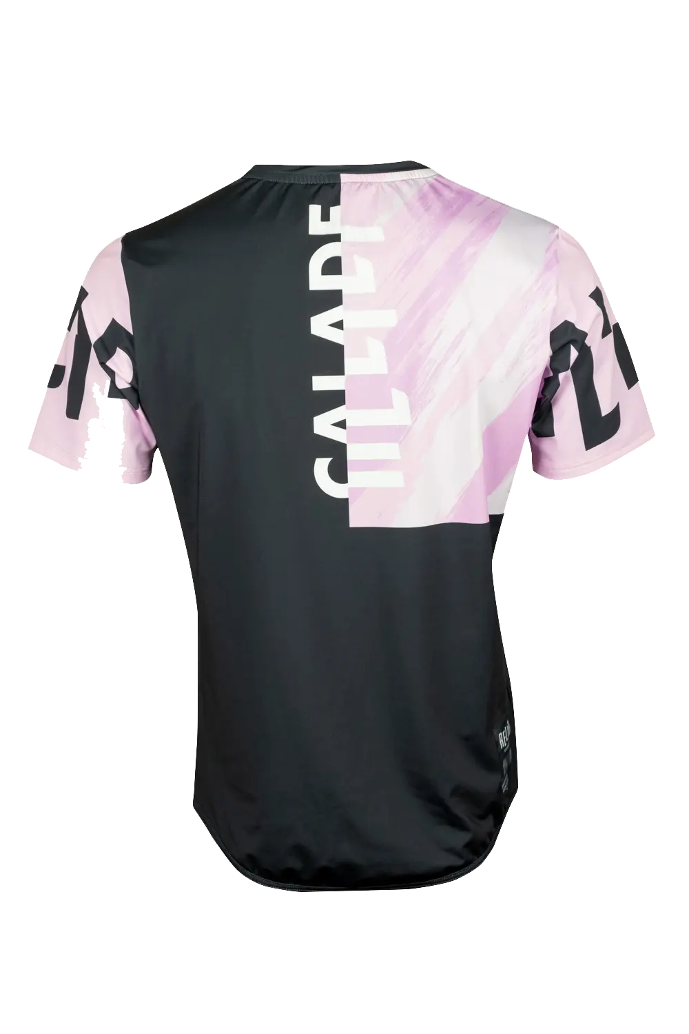 Maillot VTT homme manches courtes noir rose face RELIEF Équipements