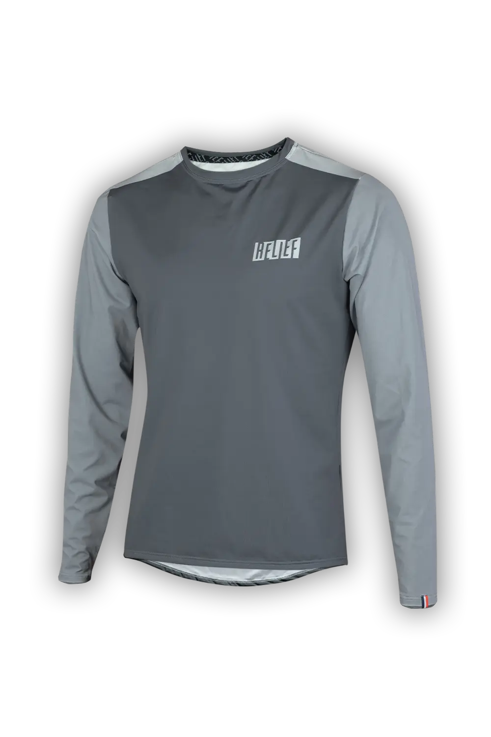 maillot VTT gris foncé manches longues par RELIEF Équipements