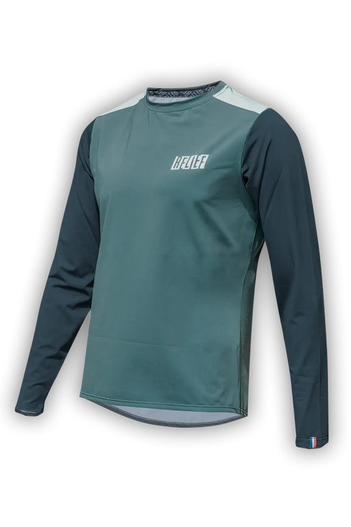 maillot VTT manches longues vert anglais par RELIEF Équipements