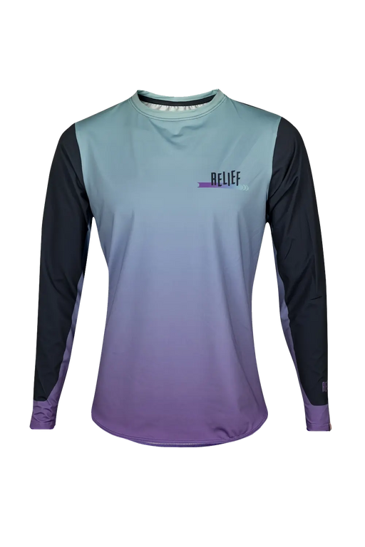 Maillot VTT homme manches longues gradient boreal face RELIEF Équipements