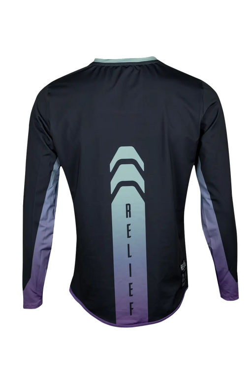 Maillot VTT homme manches longues gradient boreal face RELIEF Équipements