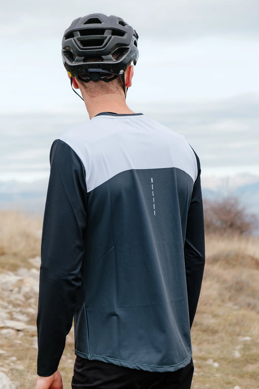 Maillot VTT Manches Longues | Calade Essentiel Vert Anglais - RELIEF Equipements