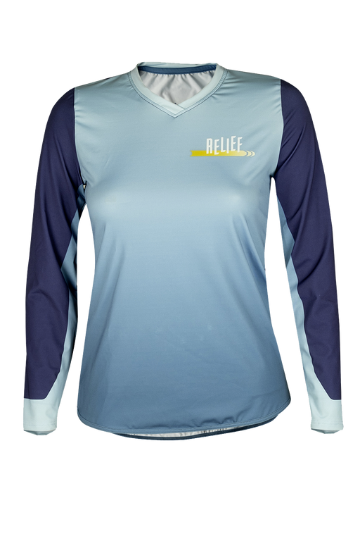 Maillot VTT femme manches longues lagon dos