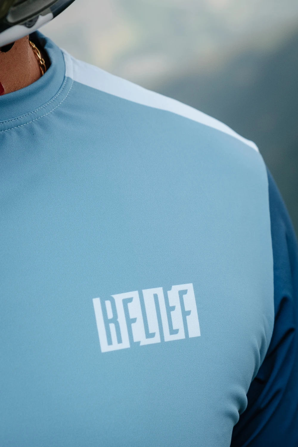 Maillot VTT Manches Courtes | Calade Essentiel Bleu Pastel - RELIEF Equipements