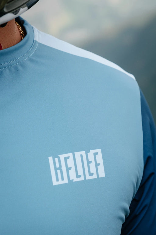 Maillot VTT Manches Courtes | Calade Essentiel Bleu Pastel - RELIEF Equipements