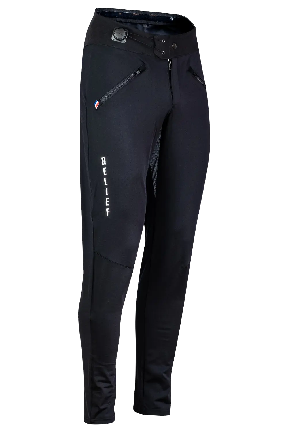 Pantalon VTT homme femme noir face RELIEF Équipements