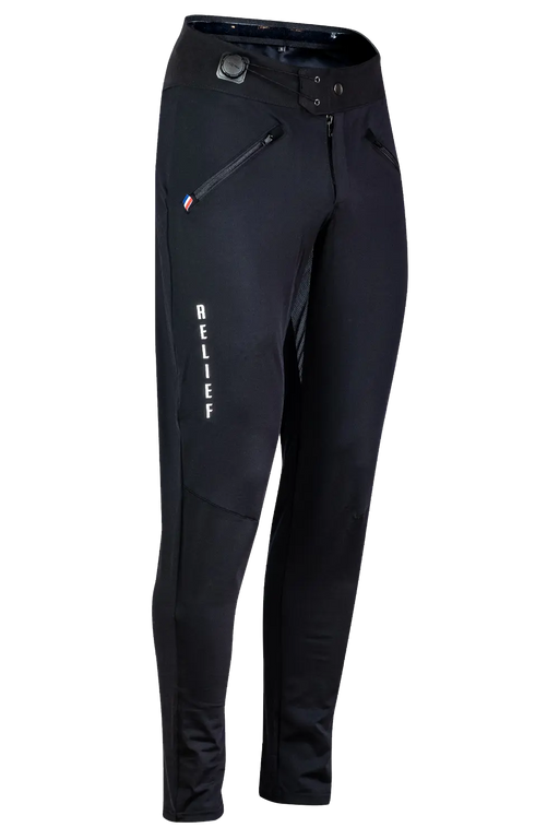 Pantalon VTT homme femme noir face RELIEF Équipements