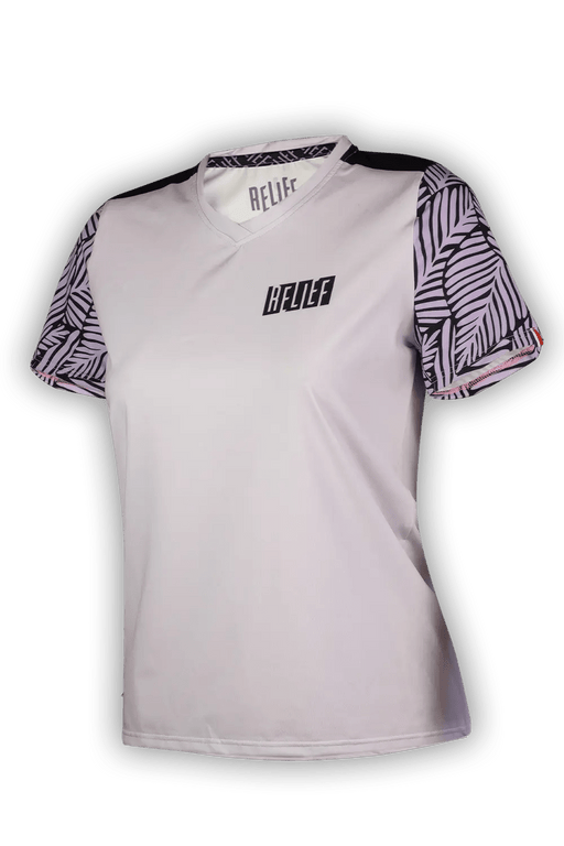 Maillot VTT Femme Manches Courtes | Calade Essentiel Lilas - VTT - RELIEF Equipements - maillot femme VTT rose lila manches courtes fabriqué en France par RELIEF Équipements