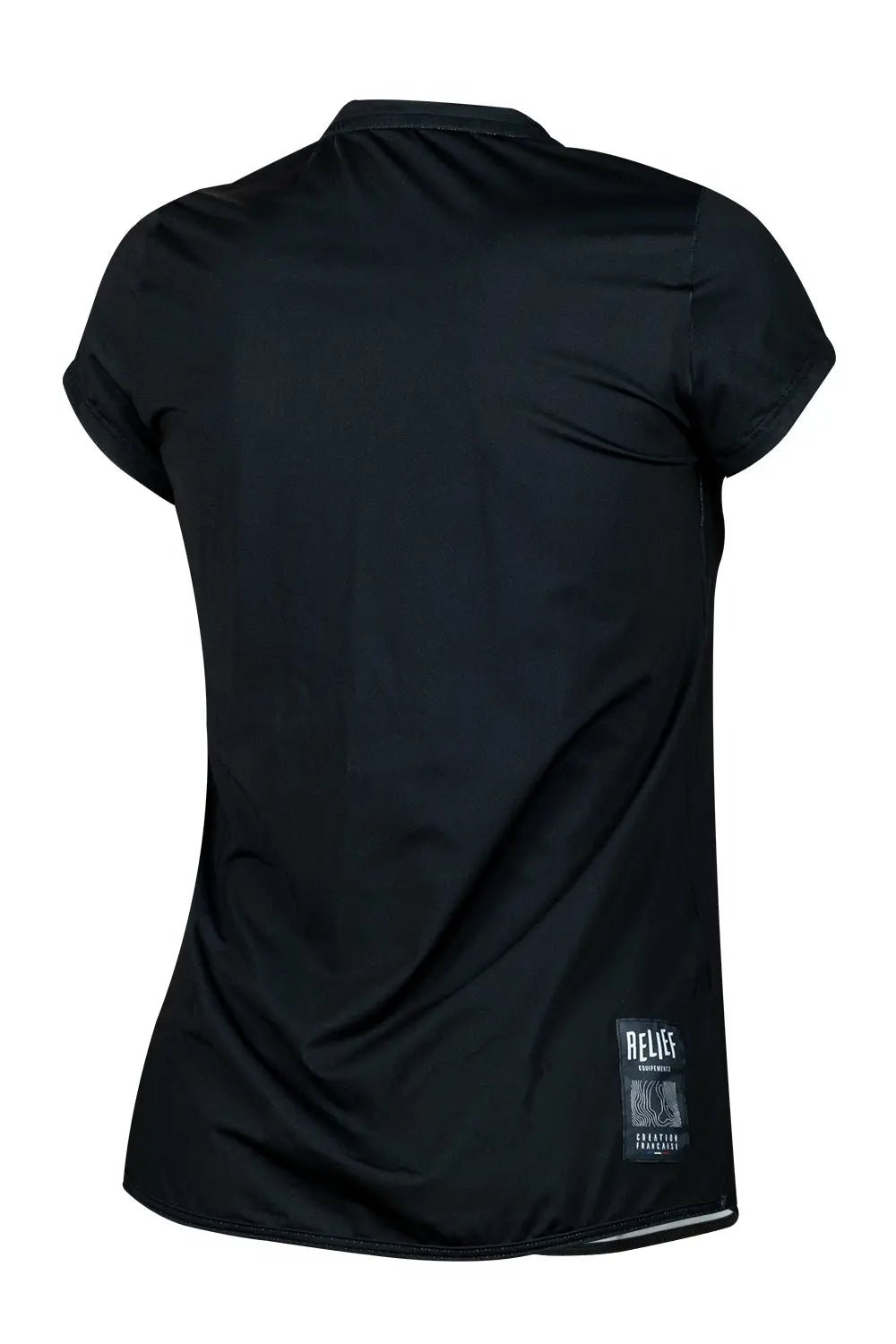 Maillot VTT Femme Manches Courtes | Calade Noir Intense - VTT - RELIEF Equipements - Maillot VTT Femme Manches Courtes | Calade Noir Intense - VTT - RELIEF Equipements - Maillot VTT femme manches courtes noir dos RELIEF Équipements