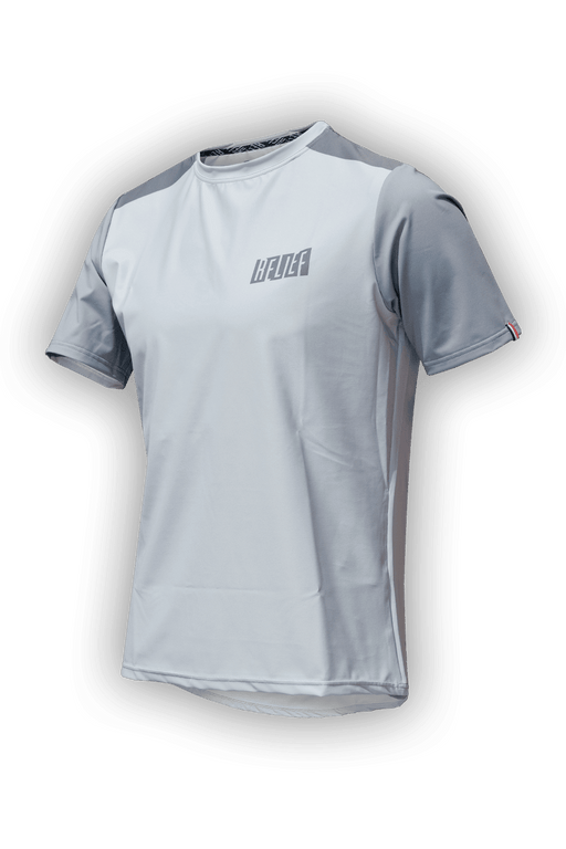 Maillot VTT Manches Courtes | Calade Essentiel - VTT - RELIEF Equipements - Maillot VTT Manches Courtes | Calade Essentiel - VTT - RELIEF Equipements - maillot vtt manches courtes gris clair en polyester recyclé par RELIEF Équipements