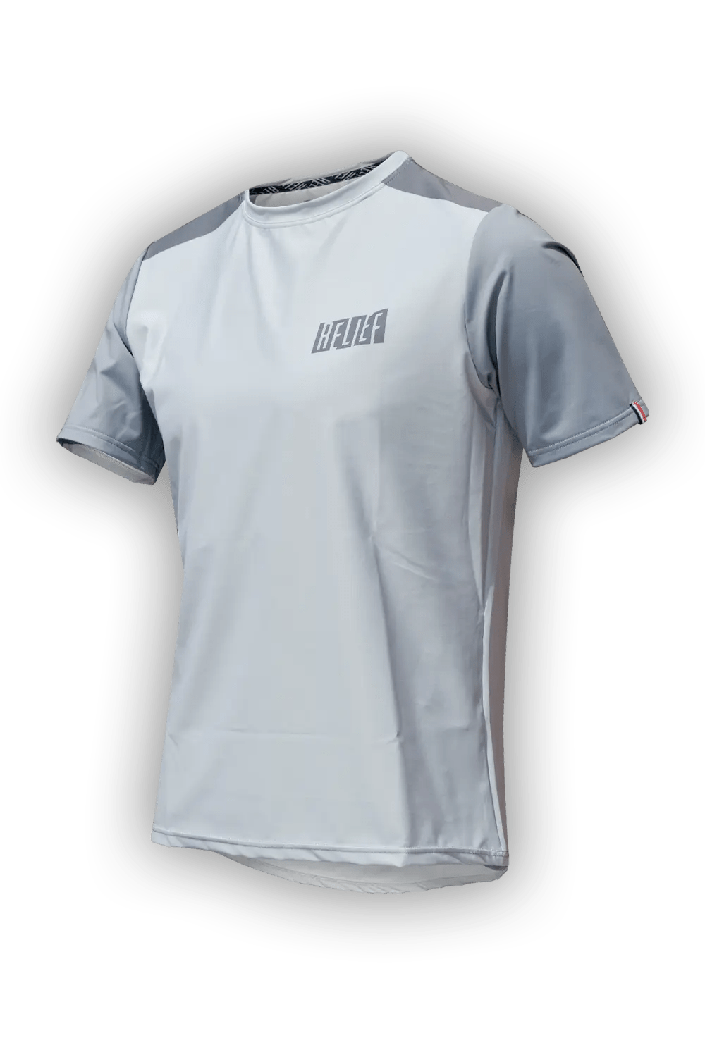 Maillot VTT Manches Courtes | Calade Essentiel Gris - VTT - RELIEF Equipements - maillot vtt manches courtes gris clair en polyester recyclé par RELIEF Équipements