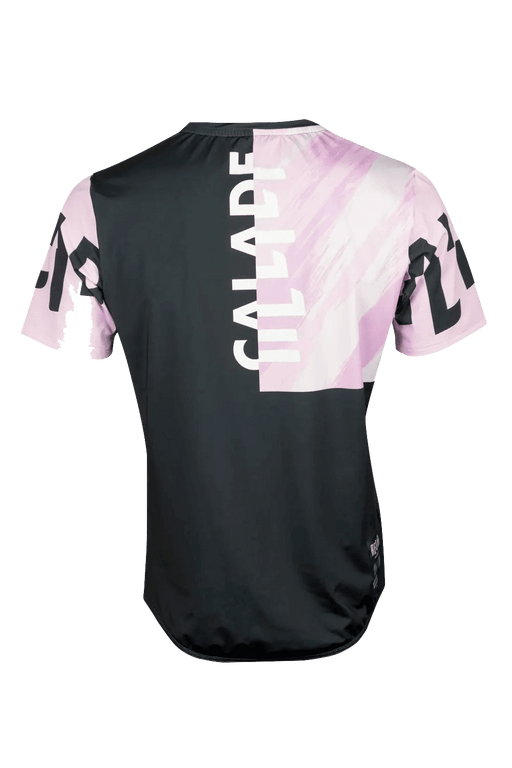 Maillot VTT Manches Courtes | Noir Rose - VTT - RELIEF Equipements - Maillot VTT Manches Courtes | Noir Rose - VTT - RELIEF Equipements - Maillot VTT homme manches courtes noir rose face RELIEF Équipements