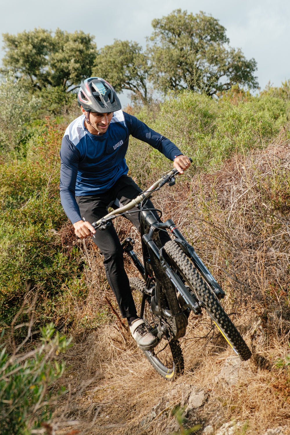 Maillot VTT Manches Longues | Calade Essentiel Bleu Marine - VTT - RELIEF Equipements - Maillot VTT Manches Longues | Calade Essentiel Bleu Marine - RELIEF Equipements