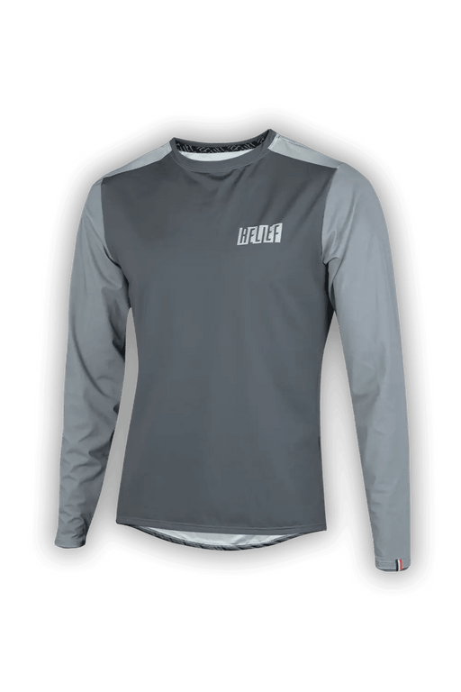 Maillot VTT Manches Longues | Calade Essentiel Gris - VTT - RELIEF Equipements - Maillot VTT Manches Longues | Calade Essentiel Gris - VTT - RELIEF Equipements - maillot VTT gris foncé manches longues par RELIEF Équipements