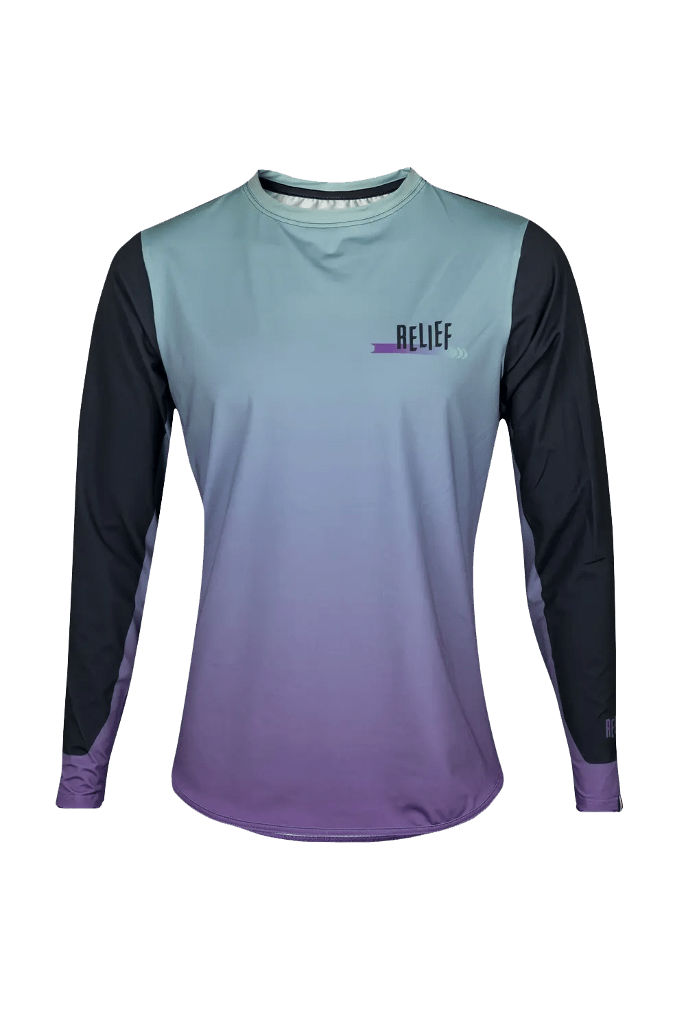 Maillot VTT Manches Longues | Calade Gradient Boréal - VTT - RELIEF Equipements - Maillot VTT Manches Longues | Calade Gradient Boréal - VTT - RELIEF Equipements - Maillot VTT homme manches longues gradient boreal face RELIEF Équipements